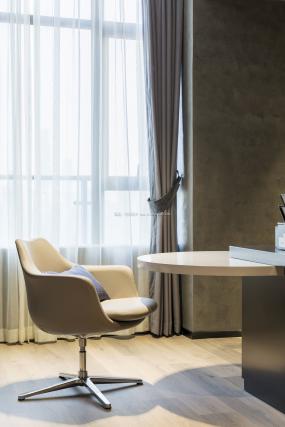 最新办公室橡木地板装饰实景图