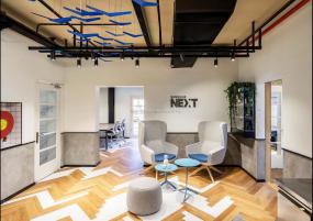 办公室多层实木地板设计装修效果图片