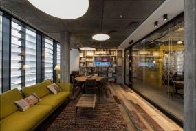 办公室多层实木地板装修设计图片大全