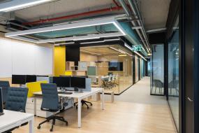 办公室多层实木地板设计装饰效果图片