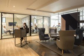 办公室多层复合木地板装饰设计图