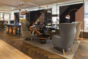 办公室多层复合木地板装饰设计图片大全