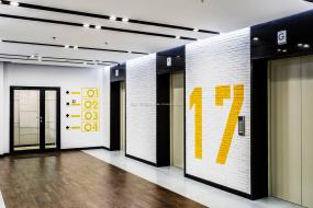 办公室三层实木地板装潢设计图