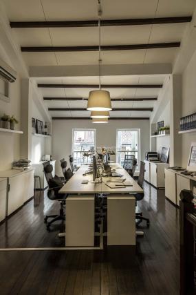 办公室三层实木地板装饰装修效果图大全