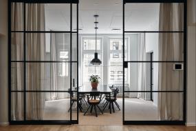 办公室竹木地板装饰效果图