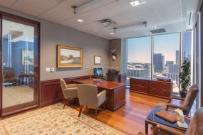 办公室木地板颜色设计装饰效果图片