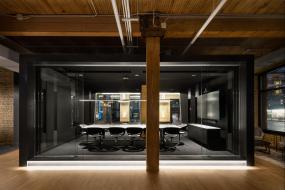 办公室竹木地板装修设计图片大全