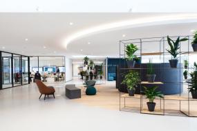 办公室木地板颜色设计装修效果图片