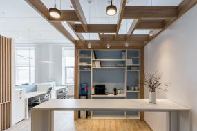 办公室木地板颜色装饰设计效果图片