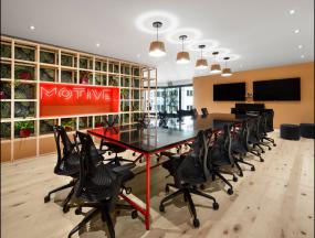 办公室三层实木地板装饰图片