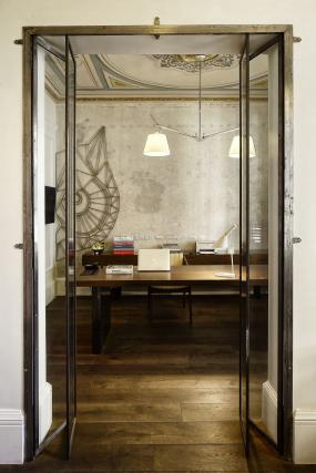 办公室木地板颜色装修实景图图片