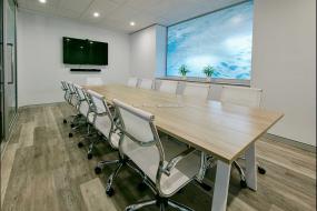 办公室木地板颜色设计装修图片