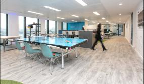 办公室竹木地板装潢设计图片