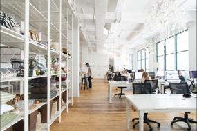 办公室木地板颜色装潢图片