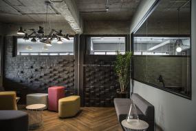 办公室竹木地板装饰设计图