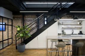 办公室竹木地板图片装修效果图