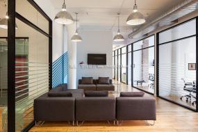 最新办公室木地板材质装修设计图片