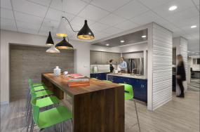 办公室木地板材质装饰设计图