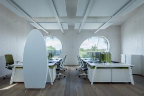 办公室生态木地板装修效果图