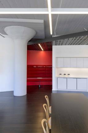 办公室生态木地板设计与装修效果图