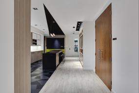 办公室桦木地板设计装饰效果图