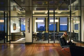 办公室木地板材质装修设计图片大全