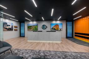 办公室生态木地板装修实物图片