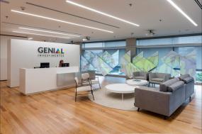 最新办公室生态木地板设计装修图片