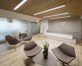 办公室桦木地板装修高清图片大全