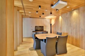 办公室生态木地板装修设计效果图片库