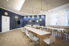 办公室生态木地板装修装潢效果图