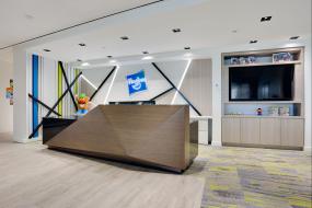 办公室桦木地板设计装修效果图