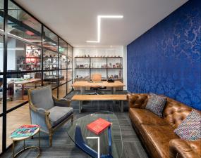 办公室木地板材质设计效果图