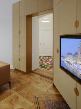 办公室生态木地板装潢图片