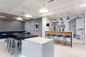 办公室桦木地板装修设计效果图片