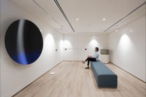 高档办公室木地板材质装修图片