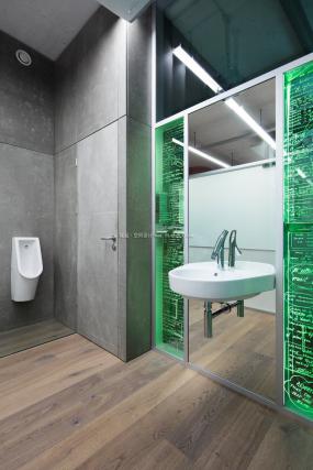 最新办公室生态木地板效果图