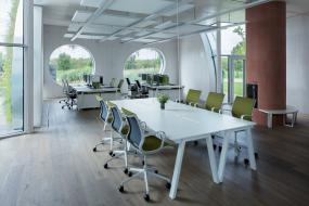 办公室生态木地板装修效果图大全