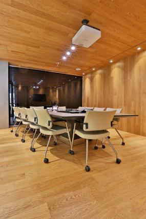 办公室生态木地板装修设计图片大全