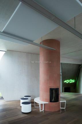 办公室生态木地板装修图片