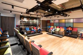 办公室木地板材质装饰设计效果图