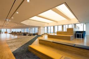 办公室仿实木地板室内装修效果图大全