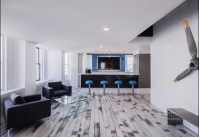 办公室仿实木地板设计与装修效果图大全