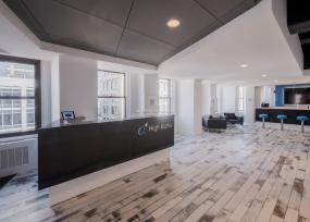 办公室仿实木地板设计装潢图片