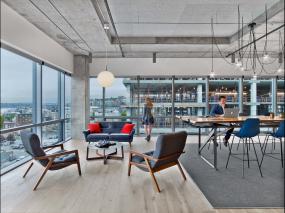 办公室仿实木地板装修图片大全