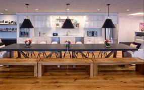 办公室环保木地板装潢效果图