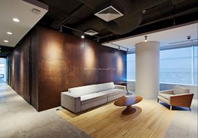 办公室仿实木地板装修实景图图片大全