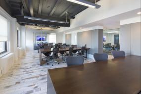 办公室仿实木地板设计装饰效果图片