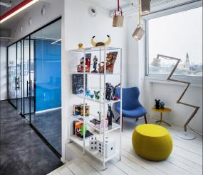 办公室仿实木地板装潢设计图