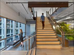 办公室仿实木地板装修图片